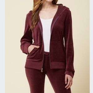 burgundy juicy sweatsuit